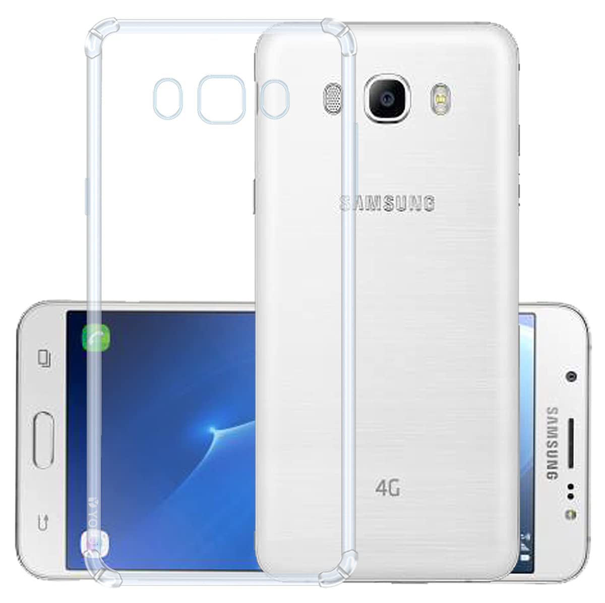 YOFO Back Cover for Samsung Galaxy J7 J7 Next (Flexible|Silicone|Transparent |Shockproof)
