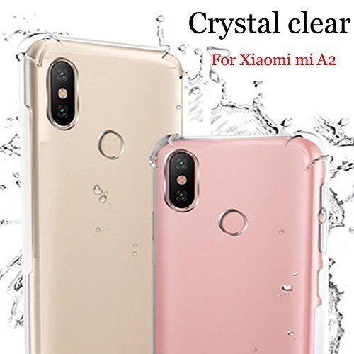 YOFO Silicone Back Cover for Xiaomi MI A2 -Transparent