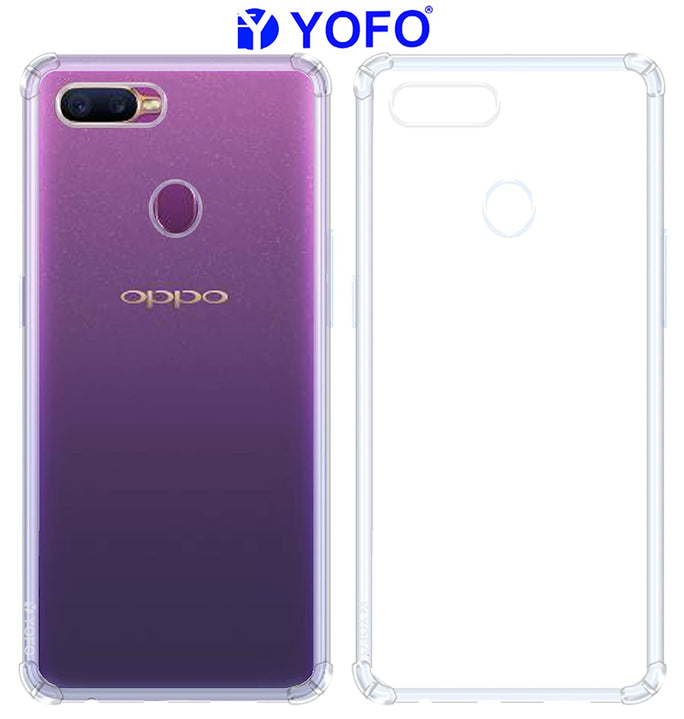 YOFO Back Cover for Realme 2 Pro/Oppo A5s / F9 / F9 Pro (Flexible|Silicone|Transparent |Shockproof)