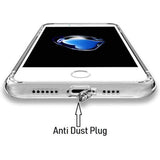 YOFO Back Cover for iPhone XR (Transparent) with Dust Plug & Camera Protection