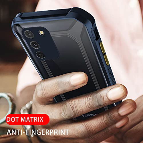 YOFO Samsung Galaxy S10 Lite Clear Back Case, [Military Grade Protection] Shock Proof Slim Hybrid Bumper Cover (Black)