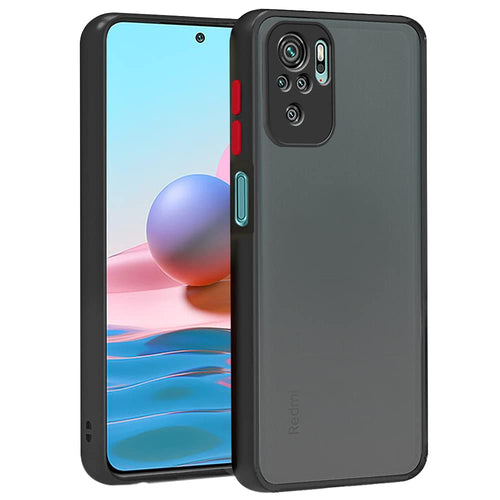 YOFO Matte Finish Smoke Back Cover With Camera Lens Protection for Mi Redmi Note 10 (4G)