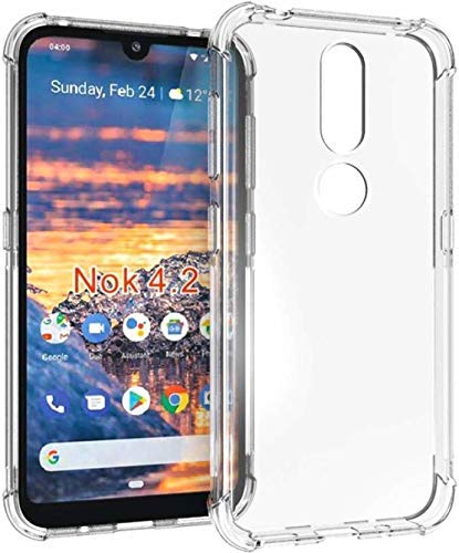 YOFO Transparent All Sides Protection Back Cover for Nokia 4.2 (Transparent)