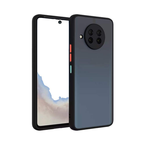 YOFO Matte Finish Smoke Back Cover with Full Camera Lens Protection for Redmi 10i With Free Mobile Stand