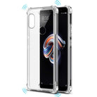 YOFO Back Cover for MI Redmi Note 5 Pro Shockproof TPU Cushioned Edges (Transparent)