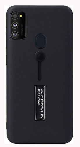 YOFO Fashion Case Full Protection Back Cover for Samsung M30s(BLACK)