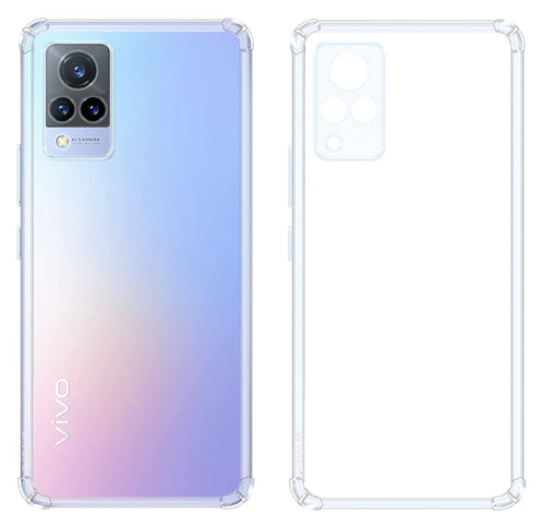 Cover Per Vivo Y21 2021/V2111 + Pellicola Vetro Temperato – Custodia TPU Morbida Trasparente Antiurto, Kit Protezione Completo - 4