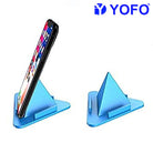 YOFO Table Mobile Stand Triangle Shape Mobile Holder - Anti Slip, Safe, Multi Angle Table & Mobile Mount-Assorted Colour