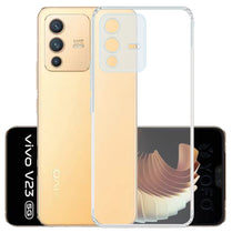 YOFO Back Cover for Vivo V23 Pro (5G) / Vivo S12 Pro (5G) (Flexible|Silicone|Transparent|Camera Protection|DustPlug)