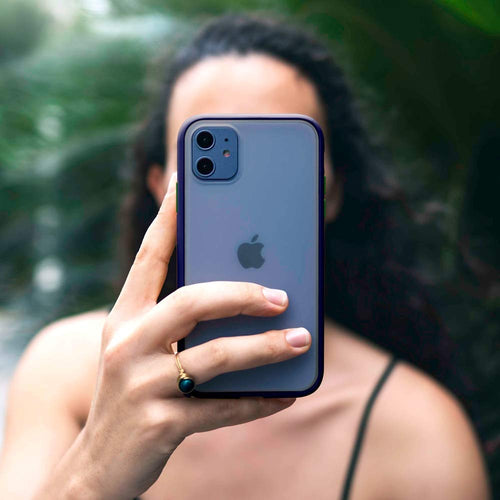 YOFO Matte Finish Smoke Back Cover for Apple iPhone 11 (6.1)-Blue