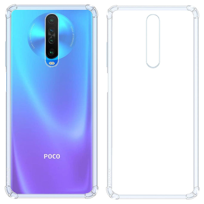 YOFO Back Cover for Poco X2 (Silicone|Transparent |Shockproof)