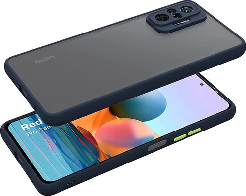 YOFO Matte Finish Smoke Back Cover With Camera Lens Protection for Mi Redmi Note 10 Pro / Note 10 Pro Max
