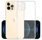 YOFO Back Cover for Apple iPhone 12 Pro(6.1) (Flexible|Silicone|Transparent|Camera Protection|DustPlug)