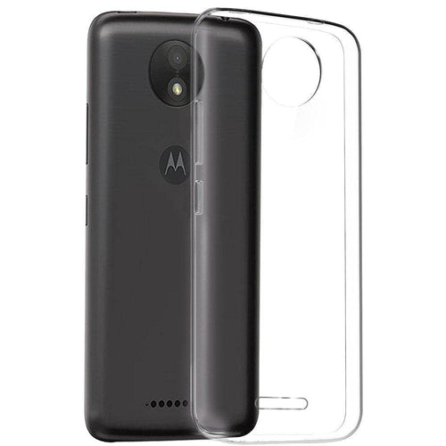 YOFO Back Cover for Moto C Plus Flexible|Silicone|Transparent
