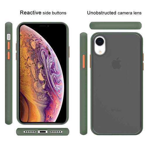 YOFO Matte Finish Smoke Back Cover for Apple iPhone XR-Green
