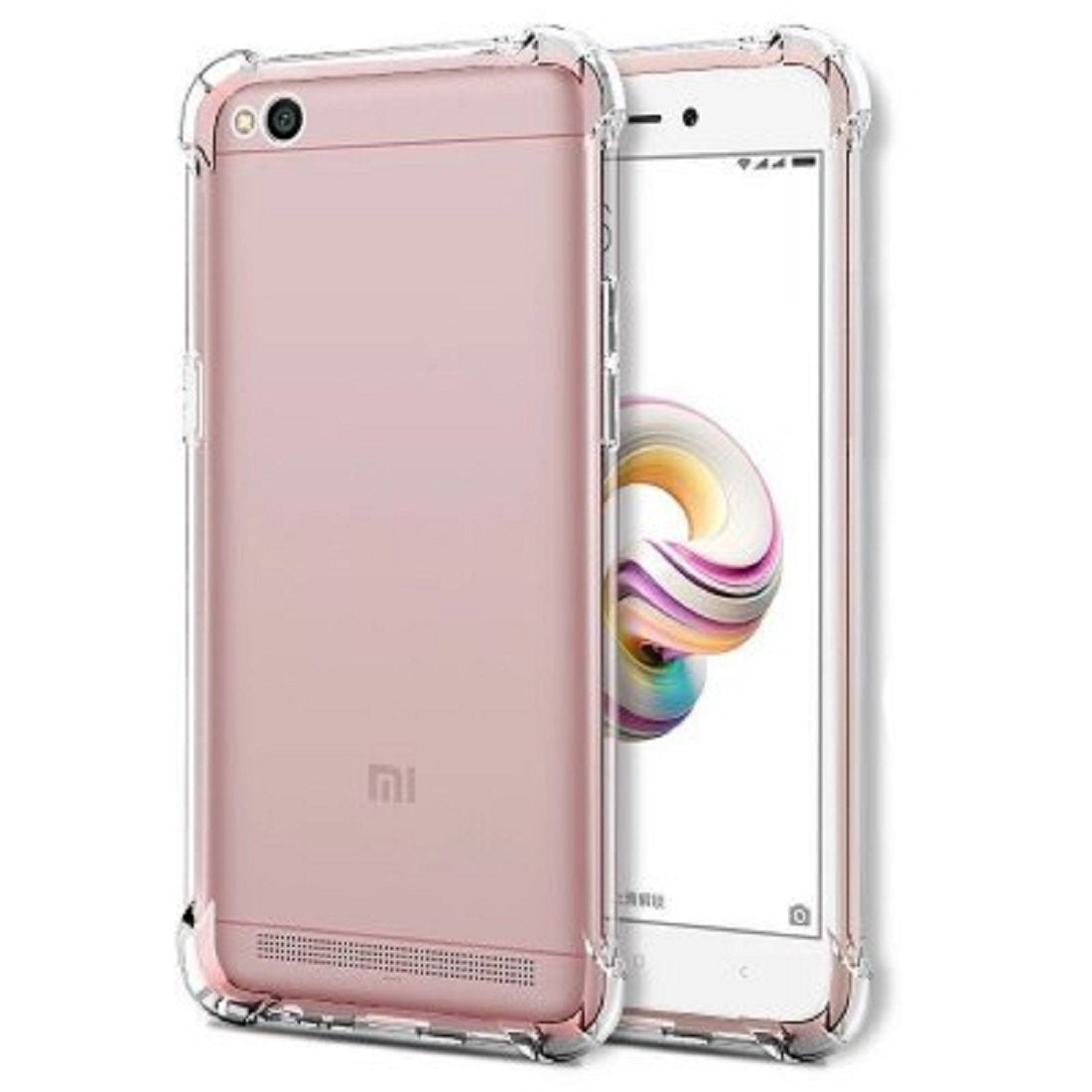 YOFO Shockproof Back Cover for Mi Redmi 5A ((Transparent