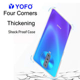 YOFO Back Cover With Anti Dust Plug For Poco X2 Silicone ( Transparent )