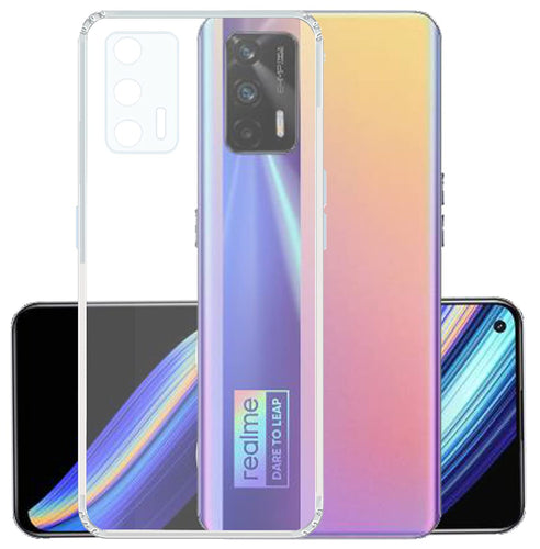 YOFO Back Cover for Realme X7 (Flexible|Silicone|Transparent|Camera Protection|DustPlug)