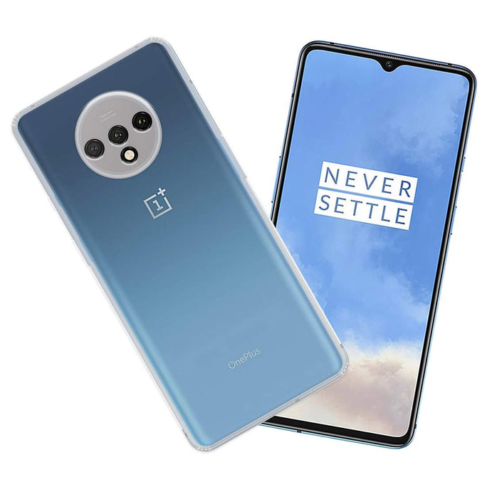 YOFO Silicon Full Protection Back Cover for OnePlus 7T (Transparent) Shockproof Ultra Thin