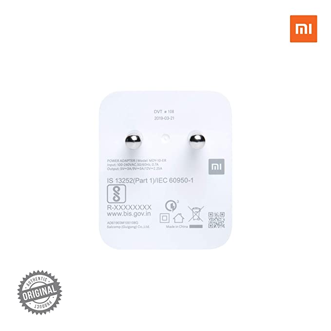 Mi 27W Superfast Charging Adapter With Overheat Protection BIS