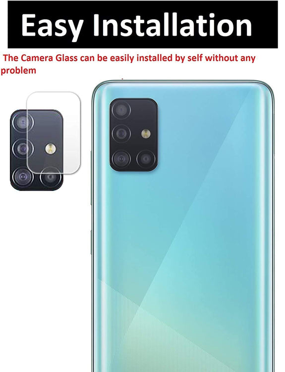 YOFO Anti Scratch Camera Lens Screen Protector 9H Camera Nano Glass for Oppo A52 (Transparent)