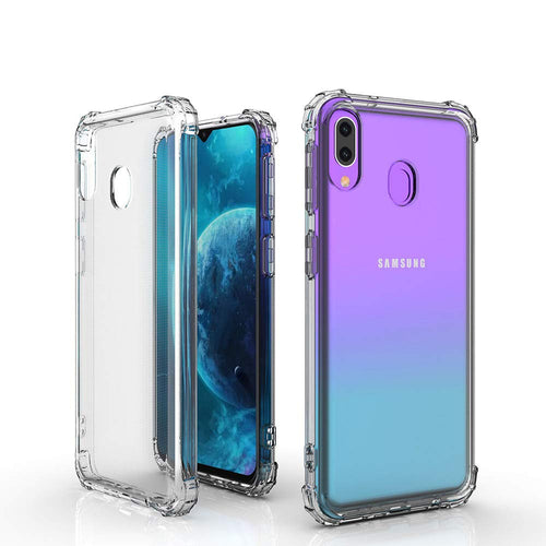 YOFO Shockproof HD Transparent Back Cover for Samsung A30 (Transparent)