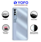 YOFO Back Cover for Tecno Spark 7 Pro (Flexible|Silicone|Transparent |Shockproof)