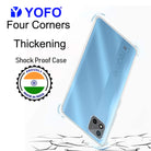 YOFO Silicon Transparent Back Cover for Realme C20 - Camera Protection with Anti Dust Plug