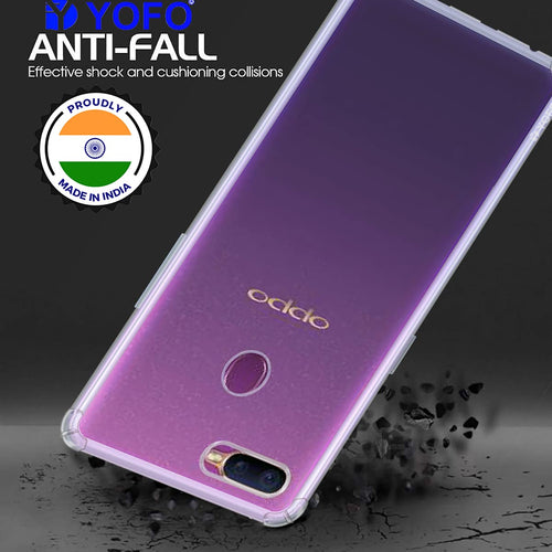 YOFO Back Cover for Oppo A12 (Flexible|Silicone|Transparent |Shockproof)