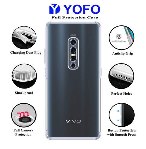 YOFO Silicone Back Cover for Vivo V17 Pro