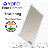 YOFO Silicon Transparent Back Cover for OnePlus 5 - Camera Protection with Anti Dust Plug