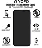 YOFO Mattte Finish Anti-Fingerprint Ceramic Flexible Screen Protector for iPhone 12Pro (6.1)