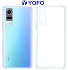YOFO Silicon Transparent Back Cover for Vivo Y51 A/Vivo Y31 Shockproof Bumper Corner, Ultimate Protection with Free OTG Adapter