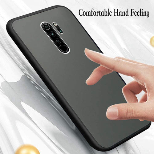 YOFO Matte Finish Smoke Back Cover with Full Camera Lens Protection for Oppo A9(2020)