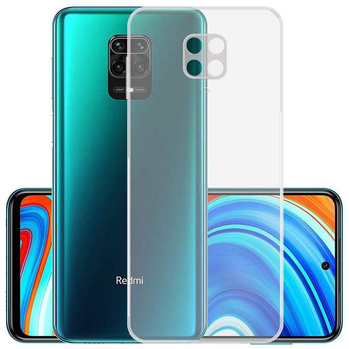 YOFO Combo for Mi Redmi Note 9 Pro Transparent Back Cover + Full Matte Screen Guad with Free OTG Adapter