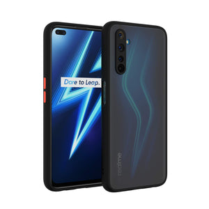YOFO Matte Finish Smoke Back Cover with Full Camera Lens Protection for Realme 6Pro