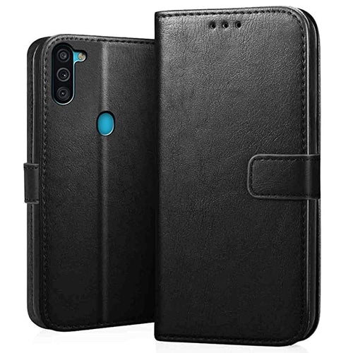 YOFO Samsung Galaxy M11 Leather Flip Cover Full Protective Wallet Case