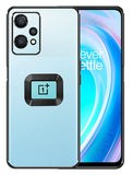 YOFO Electroplated Logo View Back Cover Case for OnePlus Nord CE-2 Lite (Transparent|Chrome|TPU+Poly Carbonate)- BLACK