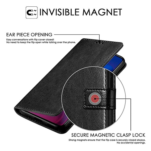 YOFO Flip Leather Magnetic Wallet Back Cover Case for Mi Redmi 9