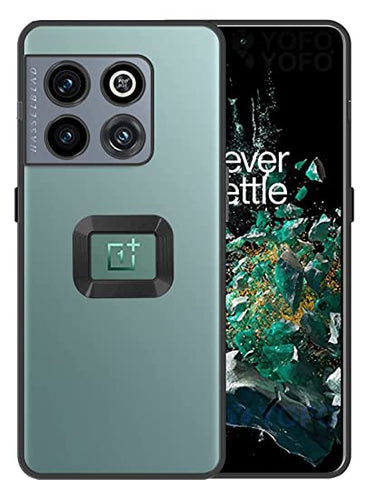 YOFO Electroplated Logo View Back Cover for OnePlus 10T (Transparent|Chrome|TPU+Polycarbonate)