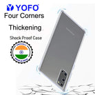 YOFO Silicon Back Cover for Samsung S20 / S11E (Transparent) Camera Protection with Dust Plug