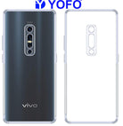 YOFO Silicon Back Cover for Vivo V17 Pro (Transparent) Camera Protection with Dust Plug