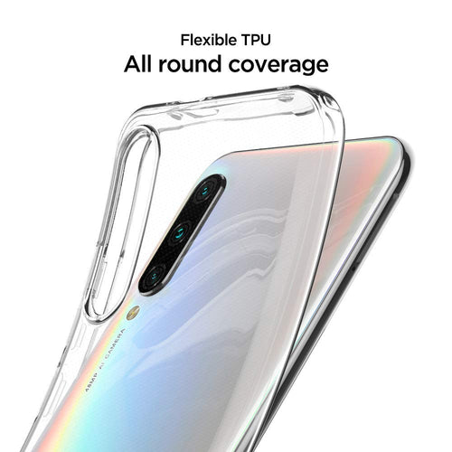YOFO Silicon Shockproof Soft Transparent Back Cover for MI A3 (Transparent HD)