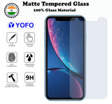 YOFO Matte Tempered Glass/Screen Guard for iPhone XR / 11 (Matte Finish) Full Screen Coverage (except edges)