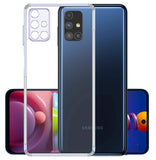 YOFO Silicon Transparent Back Cover for Samsung M51 - Camera Protection with Anti Dust Plug