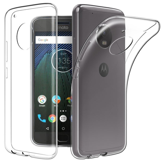 YOFO Silicone TPU Soft Gel Rubber Shockproof Back Cover for Motorola Moto G5 Plus