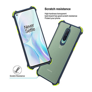 YOFO Shock Proof Translucent Smooth Smoke Back Cover for OnePlus 8 Pro