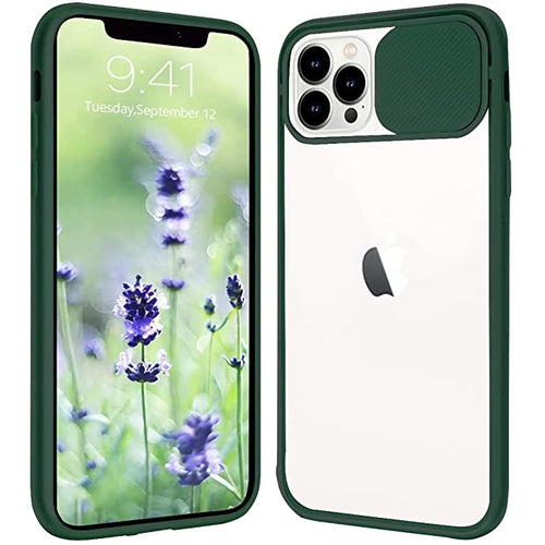 YOFO Shutter Design Shockproof Back Cover for iPhone 13 Pro Soft Durable Shutter Translucent Smoke Case Cover for iPhone 13 Pro Shutter