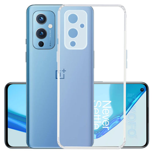 YOFO Silicon Back Cover for OnePlus 9 - (Transparent) Camera Protection with Anti Dust Plug