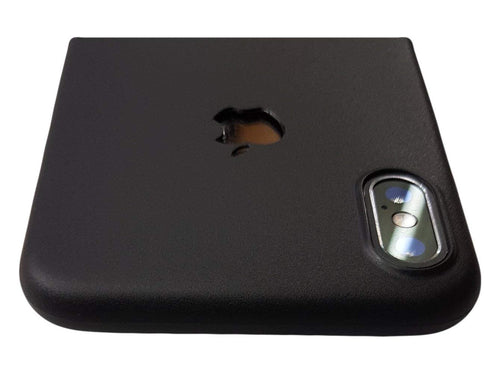 Yofo Soft Logo Cut Back Cover Case for iPhone X/XS (Black) Ultra Thin